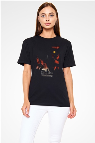 28 Days Later Baskılı Unisex Siyah Tişört - Tshirt