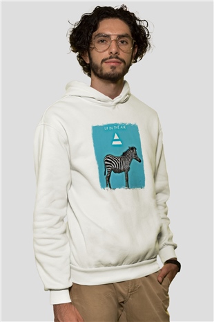 30 Seconds To Mars Baskılı Unisex Beyaz Hoodie