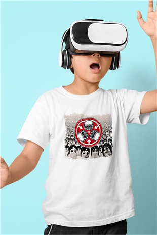 30 Seconds To Mars Baskılı Unisex Beyaz Çocuk Tişört