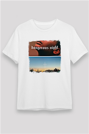 30 Seconds To Mars Baskılı Unisex Beyaz Tişört
