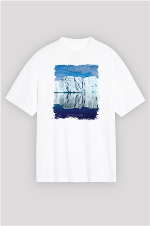 30 Seconds To Mars Baskılı Unisex Beyaz Oversize Tişört