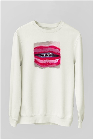 30 Seconds To Mars Baskılı Unisex Beyaz Sweatshirt