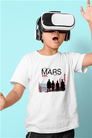 30 Seconds To Mars Baskılı Unisex Beyaz Çocuk Tişört