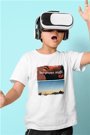 30 Seconds To Mars Baskılı Unisex Beyaz Çocuk Tişört