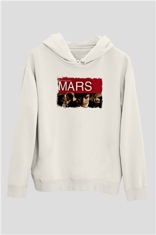 30 Seconds To Mars Baskılı Unisex Beyaz Hoodie