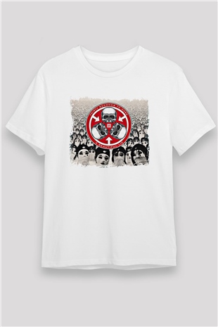 30 Seconds To Mars Baskılı Unisex Beyaz Tişört