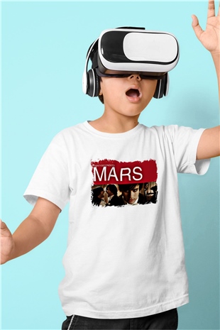 30 Seconds To Mars Baskılı Unisex Beyaz Çocuk Tişört