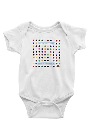 30 Seconds To Mars Baskılı Unisex Beyaz Bebek Body - Zıbın