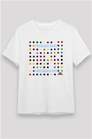 30 Seconds To Mars Baskılı Unisex Beyaz Tişört