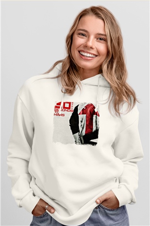 30 Seconds To Mars Baskılı Unisex Beyaz Hoodie