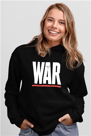 30 Seconds To Mars Baskılı Unisex Siyah Hoodie
