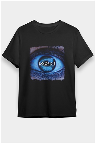 30 Seconds To Mars Baskılı Unisex Siyah Tişört