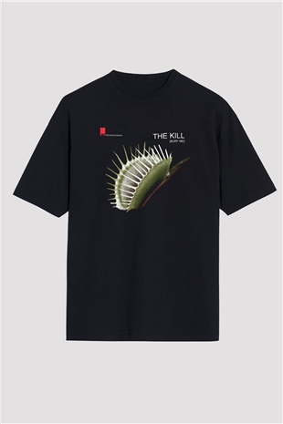 30 Seconds To Mars Baskılı Unisex Siyah Oversize Tişört