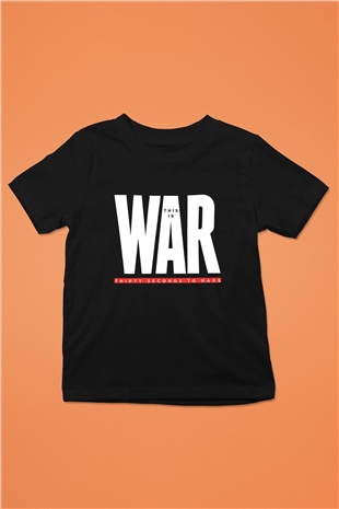 30 Seconds To Mars Baskılı Unisex Siyah Çocuk Tişört