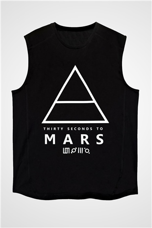 30 Seconds To Mars Siyah Unisex Kolsuz Tişört
