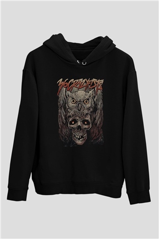 36 Crazyfists Baskılı Unisex Siyah Hoodie