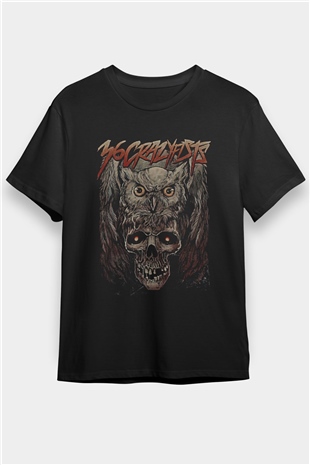 36 Crazyfists Baskılı Unisex Siyah Tişört - Tshirt