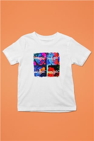 5 Seconds Of Summer Baskılı Unisex Beyaz Çocuk Tişört