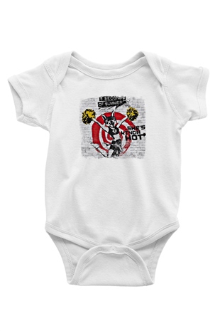 5 Seconds Of Summer Baskılı Unisex Beyaz Bebek Body - Zıbın