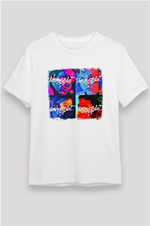 5 Seconds Of Summer Baskılı Unisex Beyaz Tişört