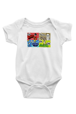 5 Seconds Of Summer Baskılı Unisex Beyaz Bebek Body - Zıbın