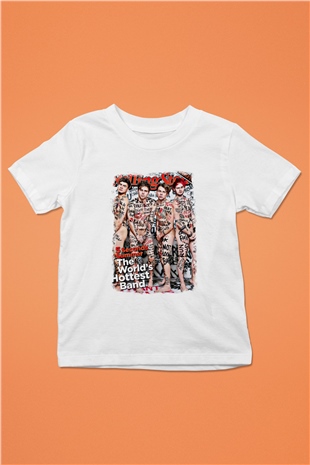 5 Seconds Of Summer Baskılı Unisex Beyaz Çocuk Tişört