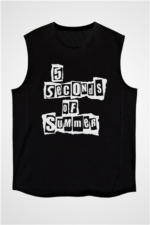 5 Seconds Of Summer Siyah Unisex Kolsuz Tişört