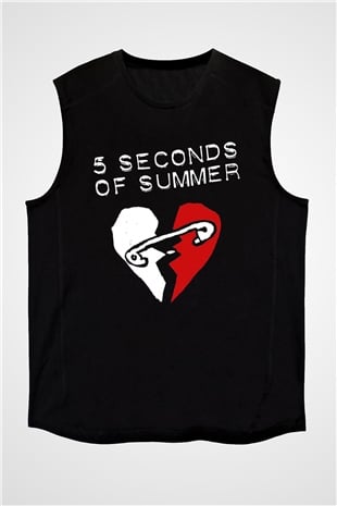 5 Seconds Of Summer Siyah Unisex Kolsuz Tişört