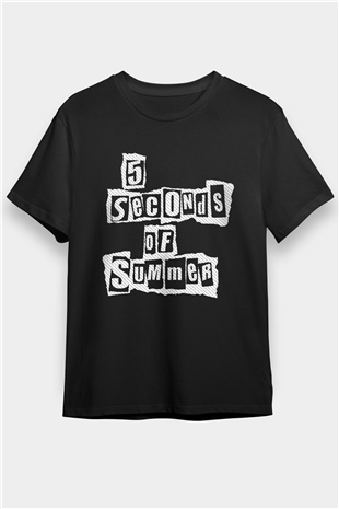 5 Seconds Of Summer Siyah Unisex Tişört T-Shirt - TişörtFabrikası