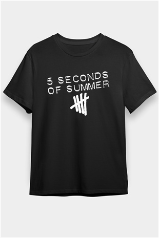 5 Seconds Of Summer Siyah Unisex Tişört T-Shirt - TişörtFabrikası