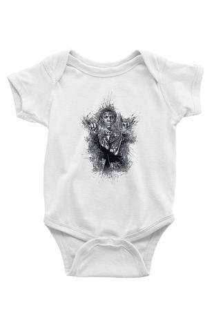 A Boosie Wit Da Hoodie Baskılı Beyaz Unisex Bebek Body - Zıbın