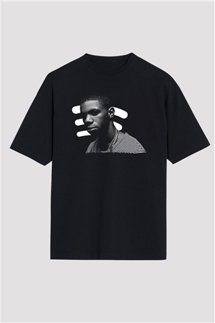 A Boosie Wit Da Hoodie Baskılı Unisex Siyah Oversize Tişört - Tshirt