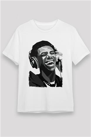 A Boosie Wit Da Hoodie Baskılı Unisex Beyaz Tişört - Tshirt