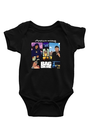 A Boosie Wit Da Hoodie Baskılı Unisex Siyah Bebek Body - Zıbın