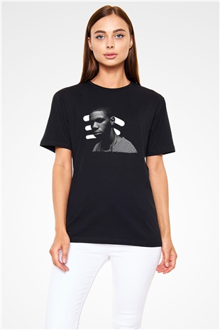 A Boosie Wit Da Hoodie Baskılı Unisex Siyah Tişört - Tshirt