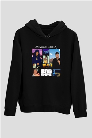 A Boosie Wit Da Hoodie Baskılı Unisex Siyah Hoodie