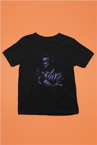 A Boosie Wit Da Hoodie Baskılı Unisex Siyah Çocuk Tişört - Tshirt