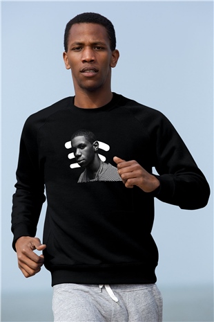 A Boosie Wit Da Hoodie Baskılı Unisex Siyah Sweatshirt