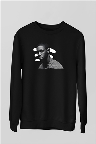 A Boosie Wit Da Hoodie Baskılı Unisex Siyah Sweatshirt