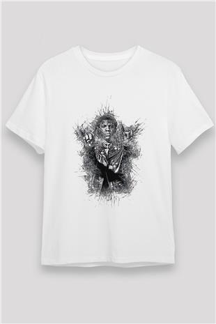 A Boosie Wit Da Hoodie Baskılı Unisex Beyaz Tişört - Tshirt