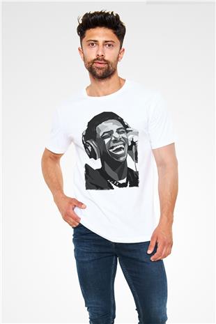 A Boosie Wit Da Hoodie Baskılı Unisex Beyaz Tişört - Tshirt