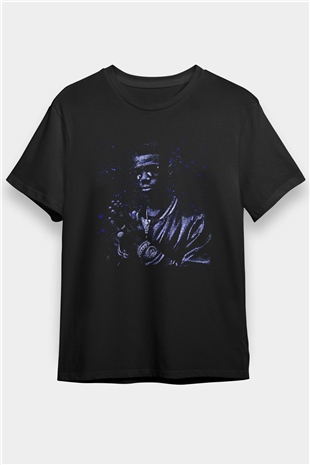 A Boosie Wit Da Hoodie Baskılı Unisex Siyah Tişört - Tshirt