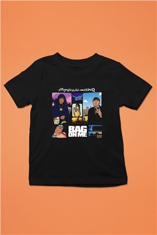 A Boosie Wit Da Hoodie Baskılı Unisex Siyah Çocuk Tişört - Tshirt