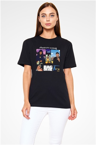 A Boosie Wit Da Hoodie Baskılı Unisex Siyah Tişört - Tshirt