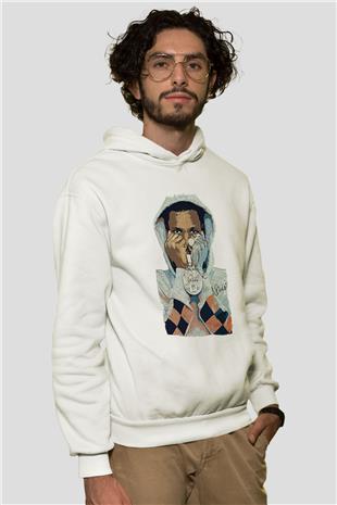 A Boosie Wit Da Kapüşonlu Sweatshirt Baskılı Beyaz Unisex Kapüşonlu Sweatshirt