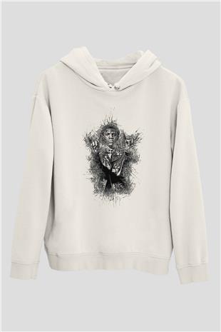 A Boosie Wit Da Kapüşonlu Sweatshirt Baskılı Beyaz Unisex Kapüşonlu Sweatshirt