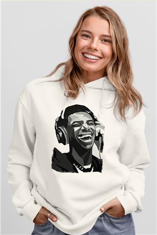 A Boosie Wit Da Kapüşonlu Sweatshirt Baskılı Beyaz Unisex Kapüşonlu Sweatshirt