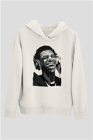 A Boosie Wit Da Kapüşonlu Sweatshirt Baskılı Beyaz Unisex Kapüşonlu Sweatshirt