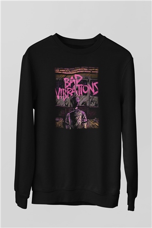 A Day To Remember Bad Vibrations Siyah Unisex Sweatshirt