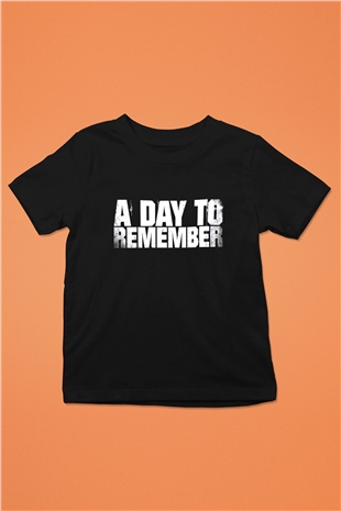A Day To Remember Baskılı Siyah Unisex Çocuk Tişört